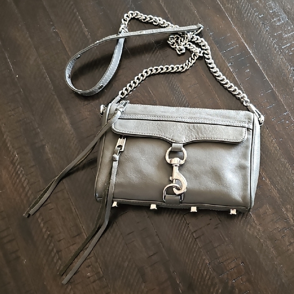 Rebecca Minkhoff Gray Mini MAC Crossbody Bag